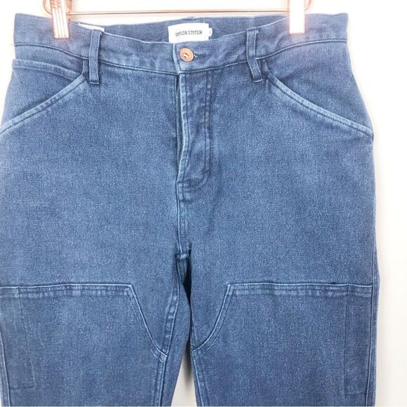 TAYLOR STITCH | Button Fly Cropped Jeans Seam Detail Women’s Size 30 (10) - Picture 3 of 9